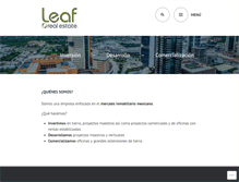 Tablet Screenshot of leaf.com.mx